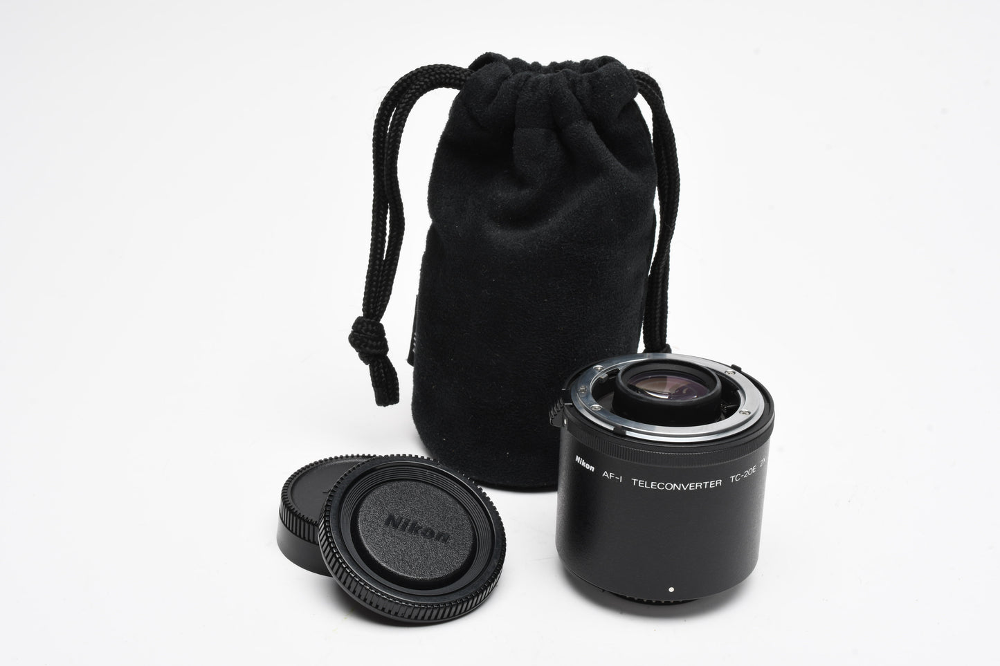 Nikon AF-I TC-20E 2X Teleconverter, Caps+Pouch, Mint