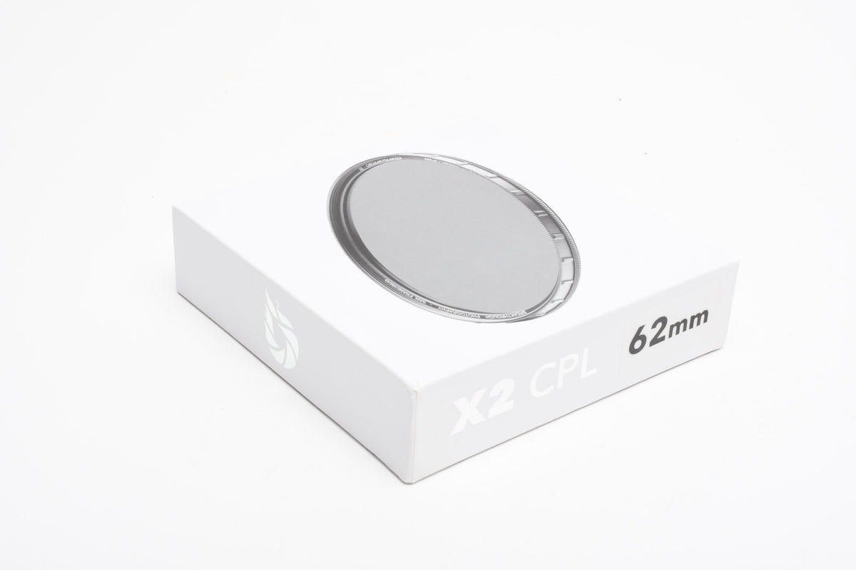 Breakthrough Photography 62mm X2 MRC8 CPL filter in jewel case, box, Mint-