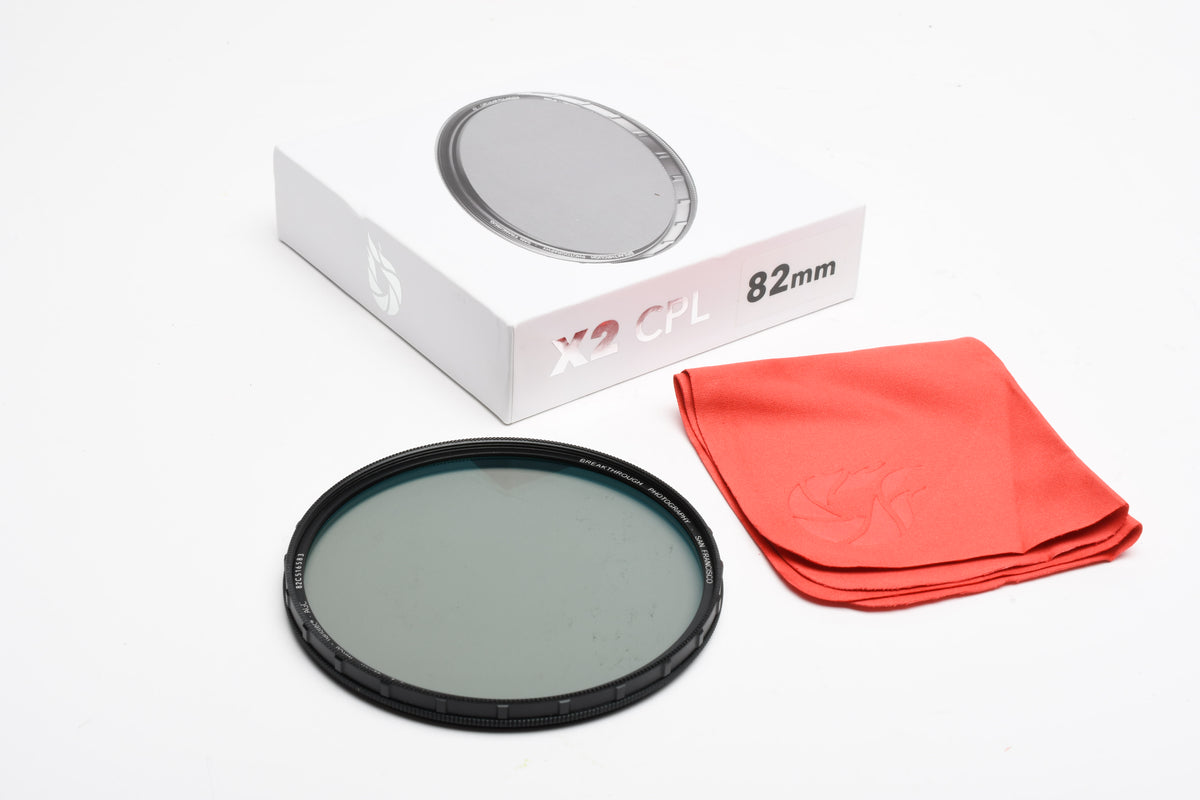 Breakthrough Photography 82mm X2 MRC8 CPL filter in box, Mint-
