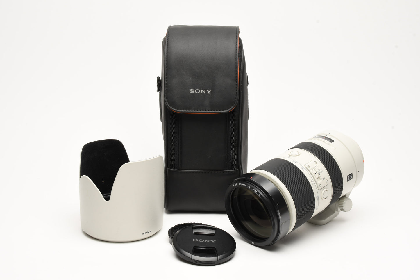 Sony AF 70-400mm G SSM II SAL70400G2 Tele zoom lens, hood+case, Great!
