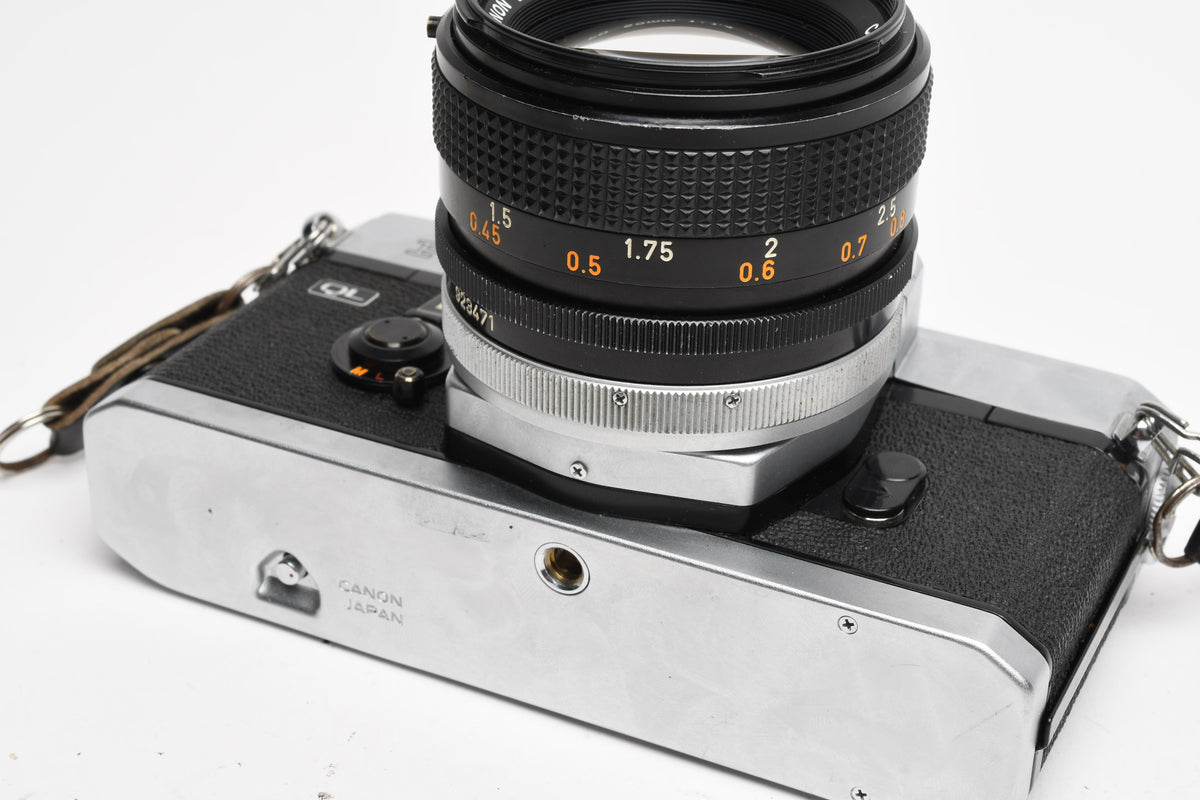 Canon FTb QL 35mm SLR w/ Canon 50mm f1.4 S.S.C. lens, New Seals