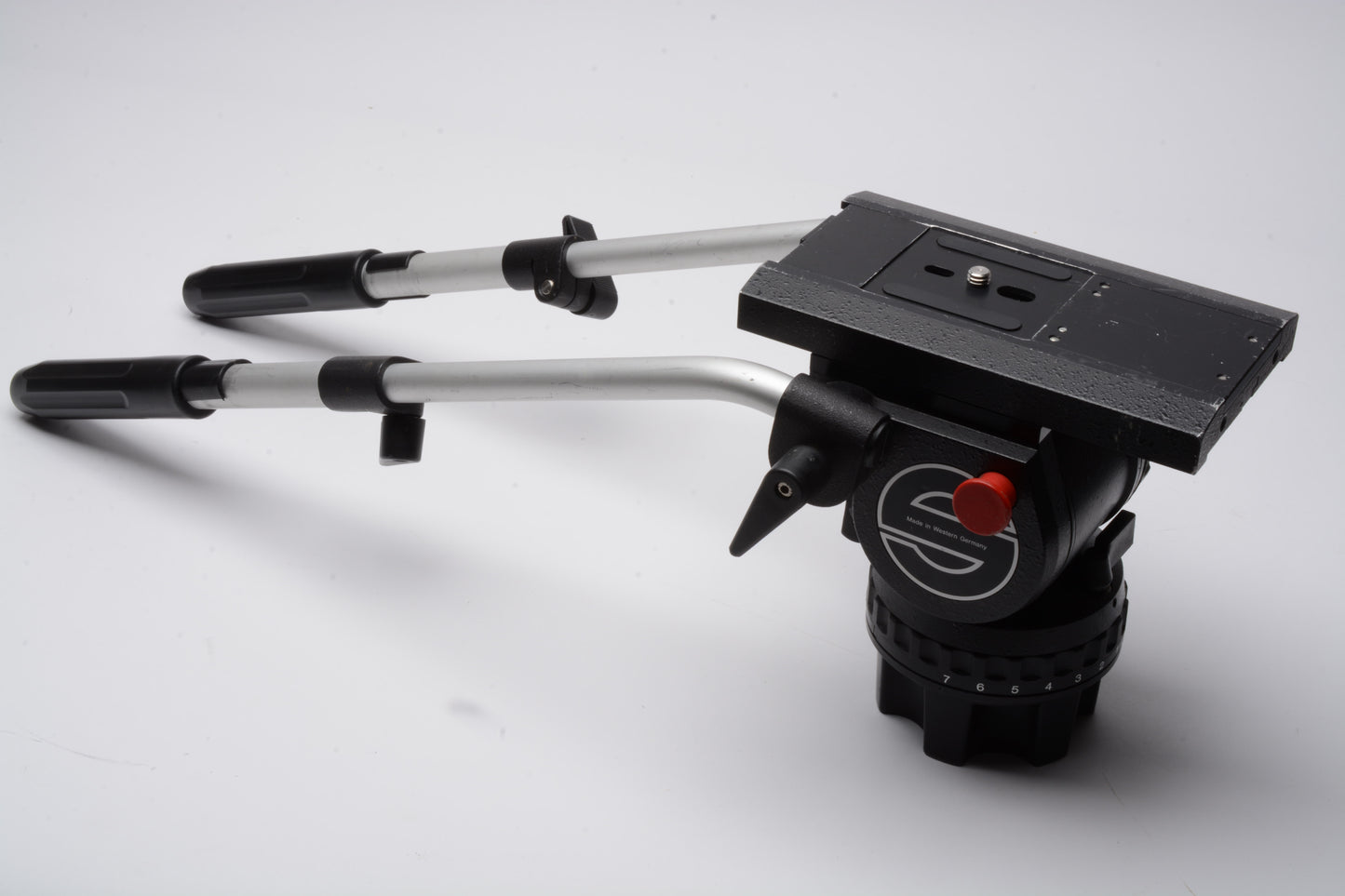 Sachtler Video 20 II Head 100mm Bowl Fluid Head, 2X arms, QR plate, Nice