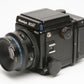 Mamiya RZ67 Pro II Body, 127mm f3.8 lens, 120 back, WLF, new seals, strap, tested, nice!