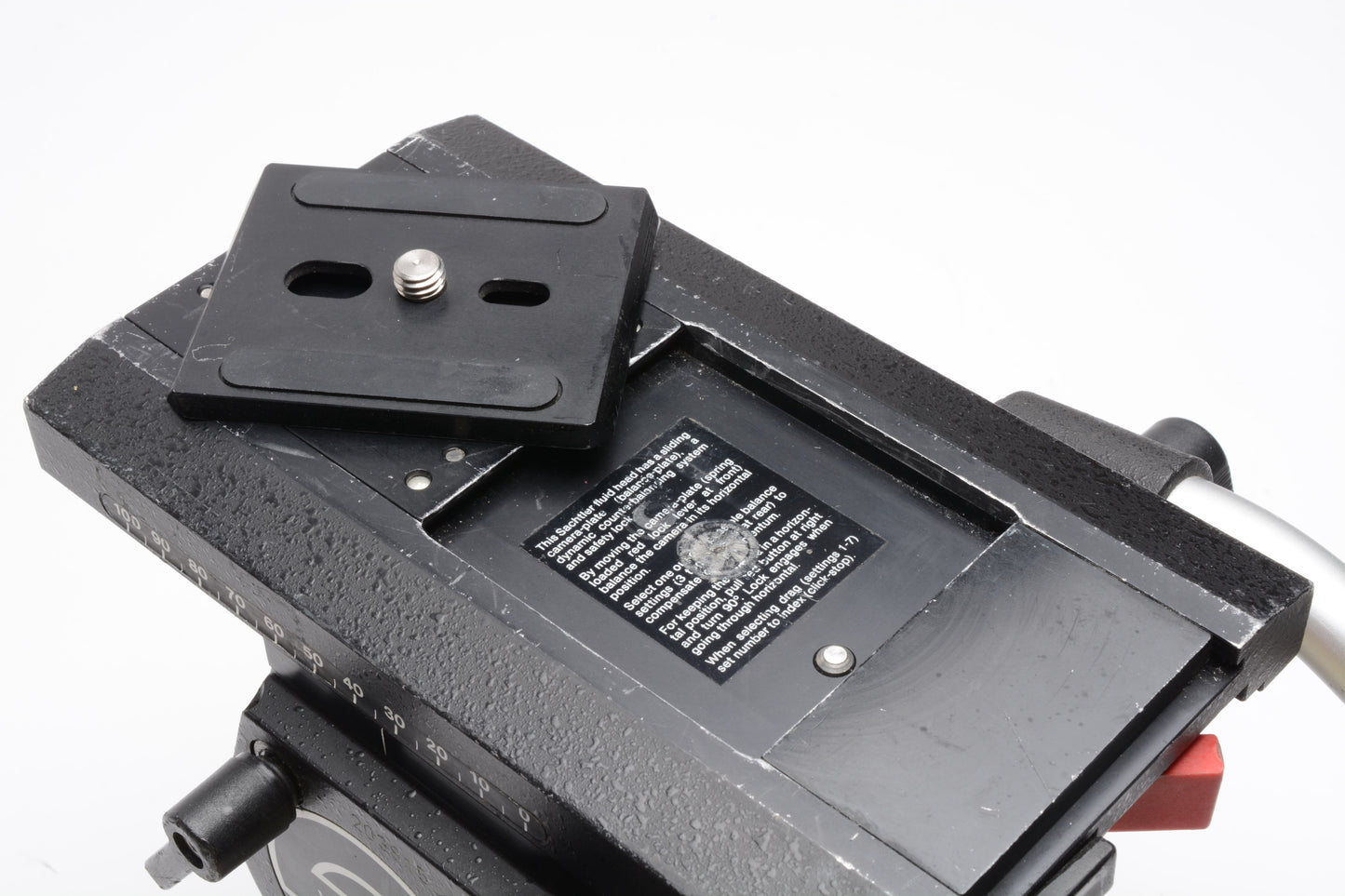 Sachtler Video 20 II Head 100mm Bowl Fluid Head, 2X arms, QR plate, Nice