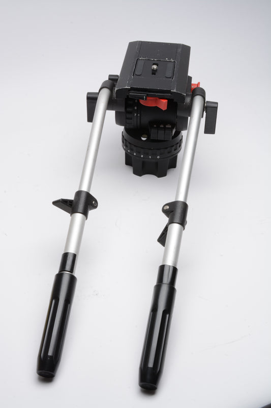 Sachtler Video 20 II Head 100mm Bowl Fluid Head, 2X arms, QR plate, Nice