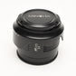 Minolta Maxxum AF 24mm f2.8 Wide lens, Hood+Caps, Mint-