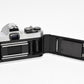 Pentax K1000 35mm SLR w/50mm f2 lens, New seals, strap