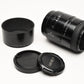 Minolta Maxxum AF 100mm f2.8 Macro lens, Hood+Caps, Mint-
