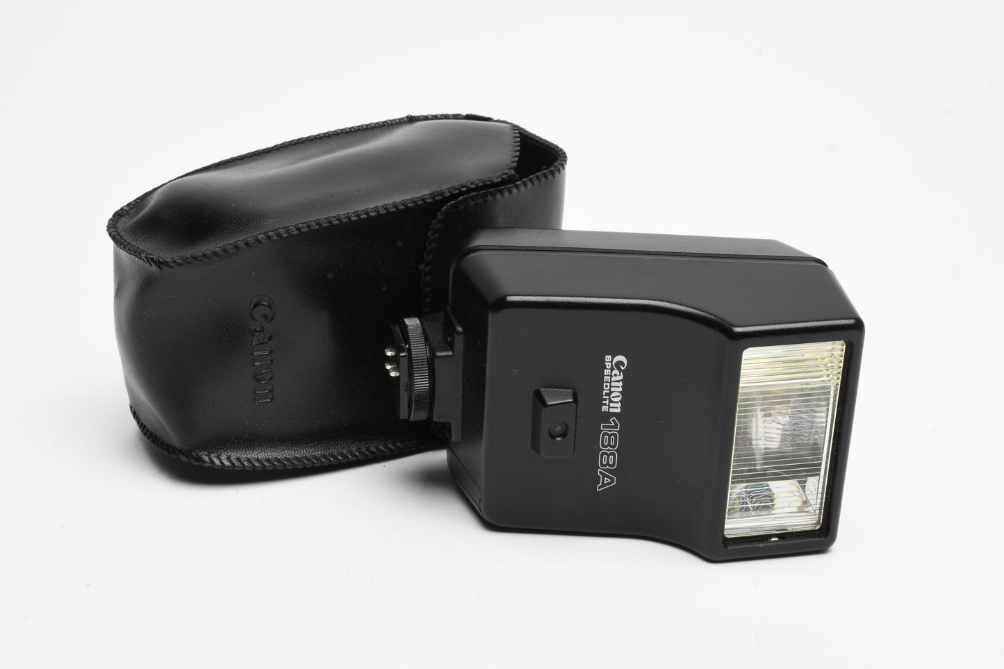 Canon 188A electronic flash w/case, tested, clean