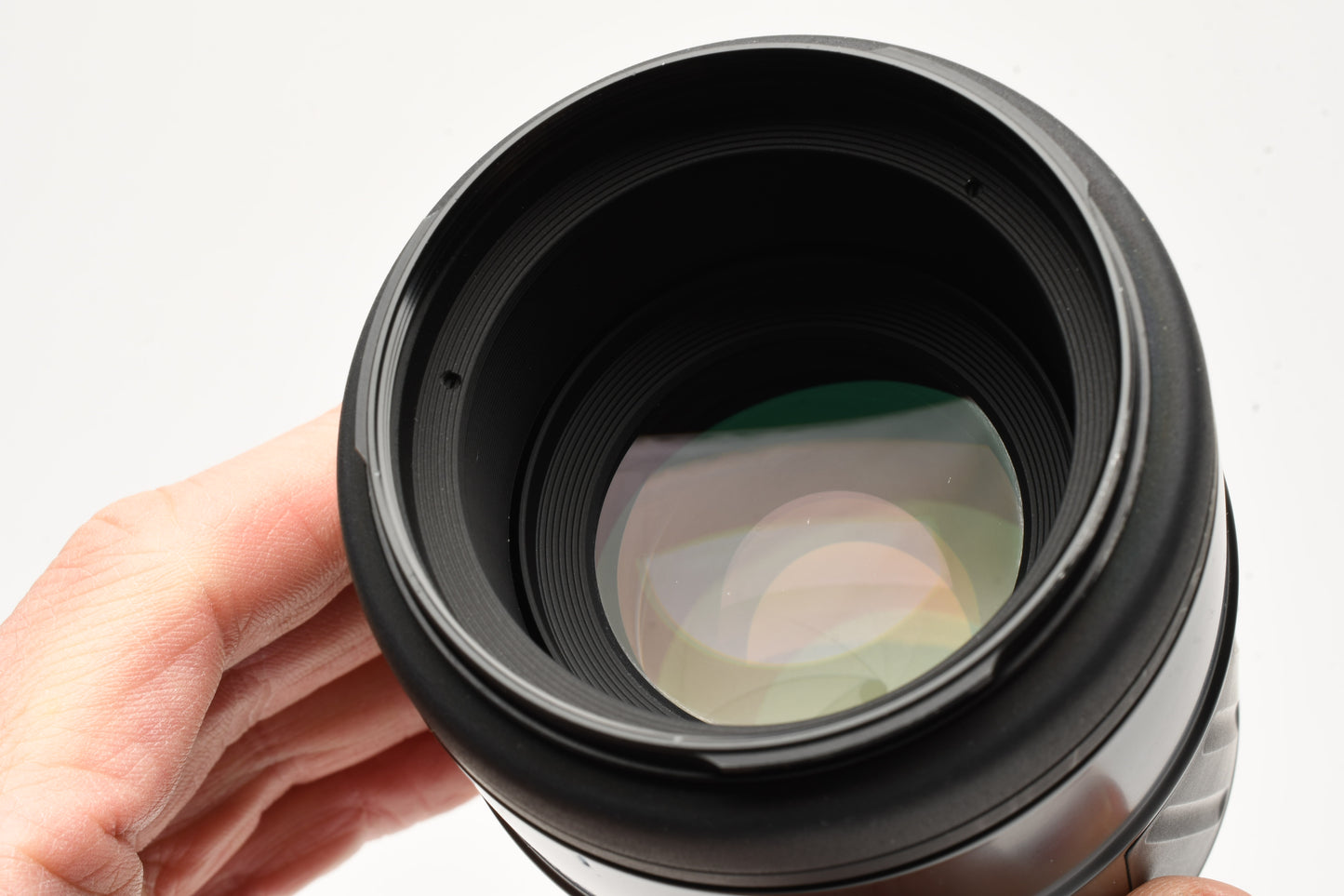 Minolta Maxxum AF 100mm f2.8 Macro lens, Hood+Caps, Mint-