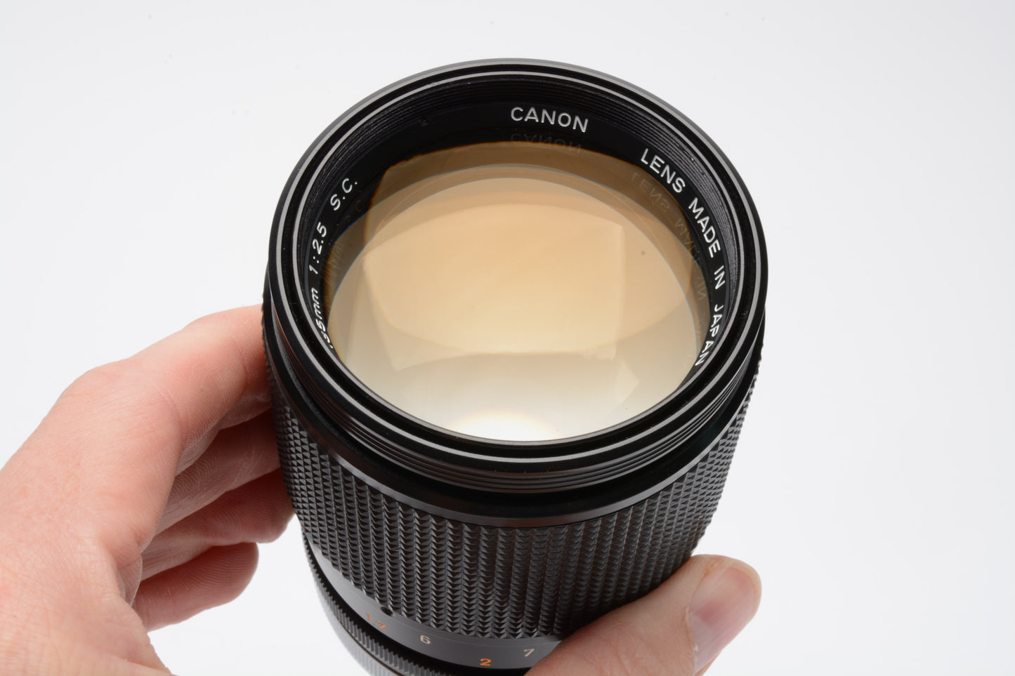 Canon FD 135mm F2.5 SC Lens for Canon FD Mount, caps+case