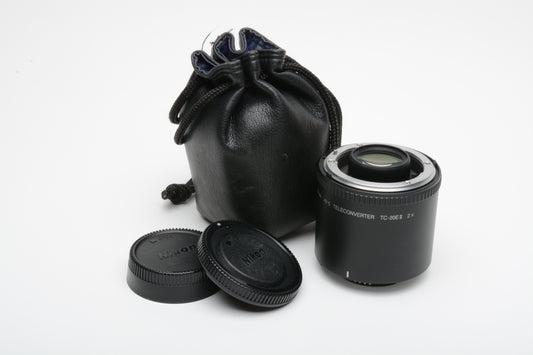 Nikon AF-S Teleconverter TC-20E II 2x Converter w/Caps + Pouch
