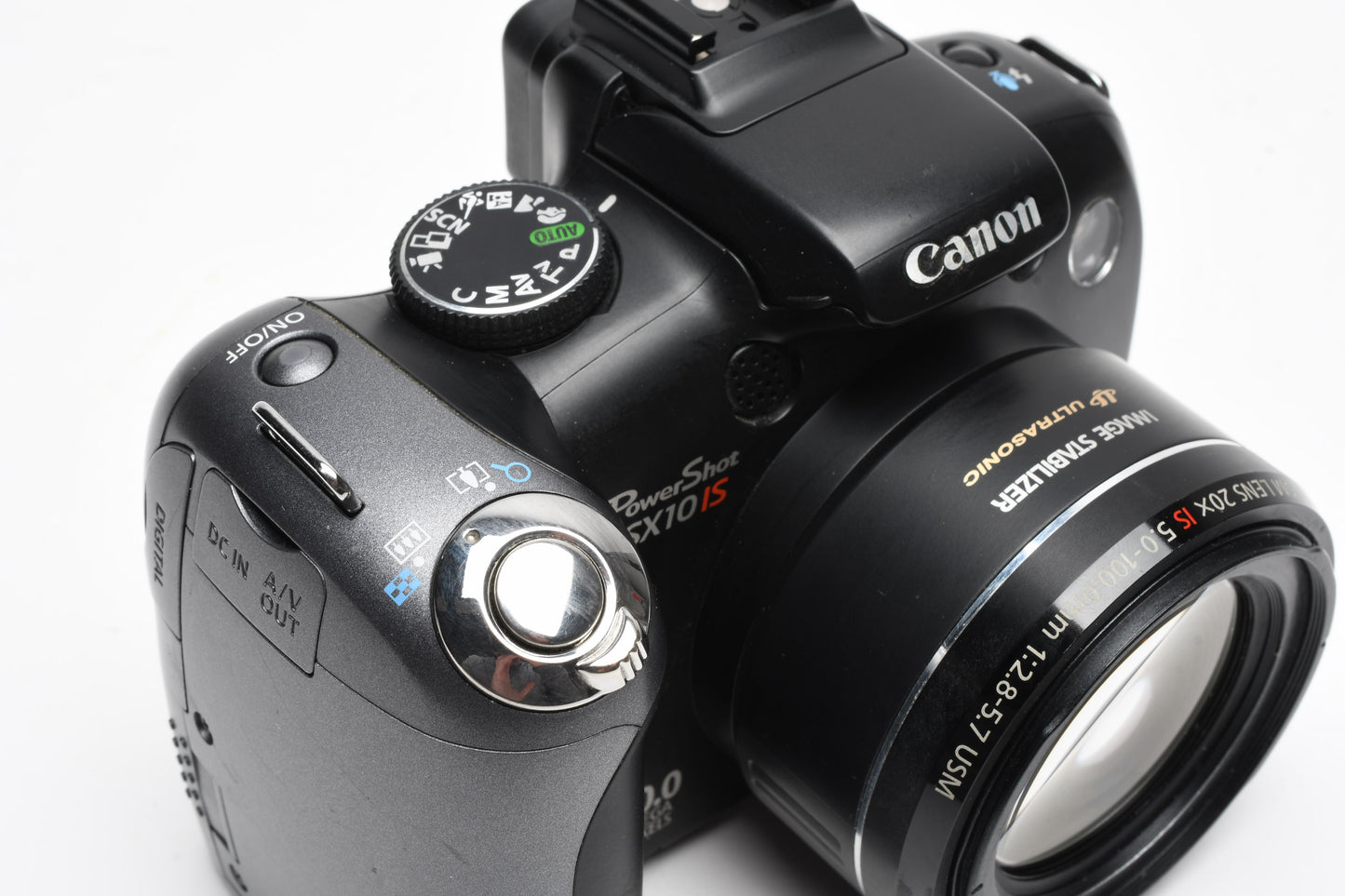 Canon Powershot SX10IS 10MP Digital Point&Shoot camera +4GB SD, Great!