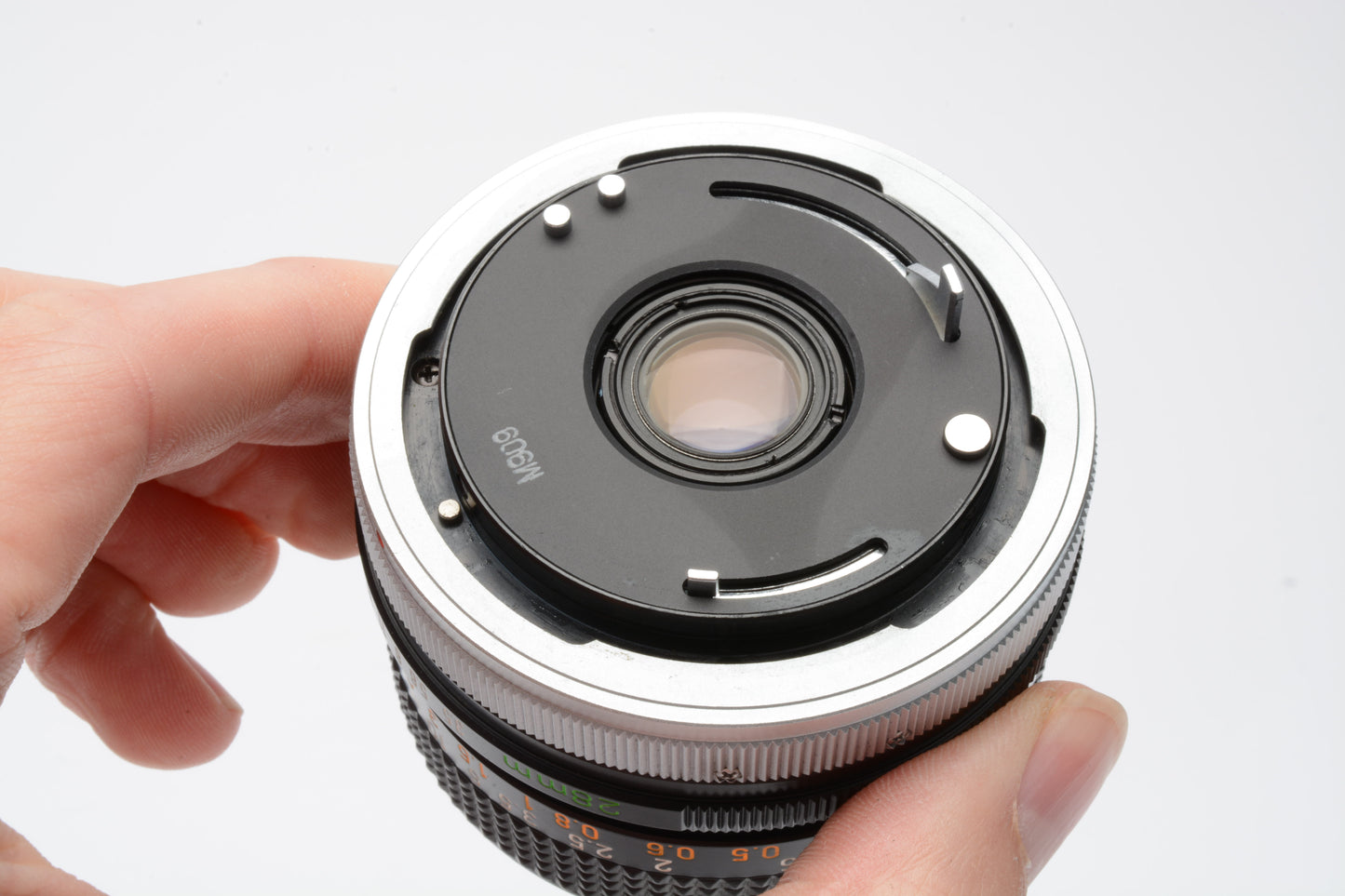 Canon FD 28mm F3.5 Chrome Nose Lens for Canon FD Mount, caps+case