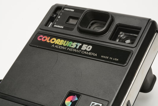 Kodak Colorburst 50 Instant camera, w/strap and logos