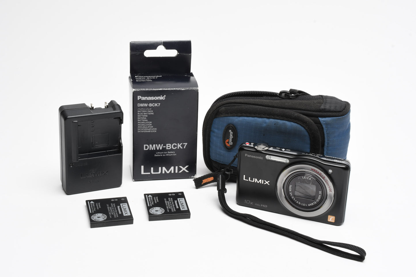 Panasonic Lumix DMC-SZ7 14.1MP Digital Point & Shoot camera, 2Batts, case, Great!