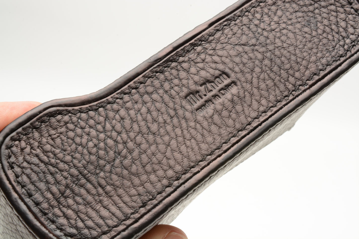 Mr. Zhou black leather half case for Contax G1 (Bottom)