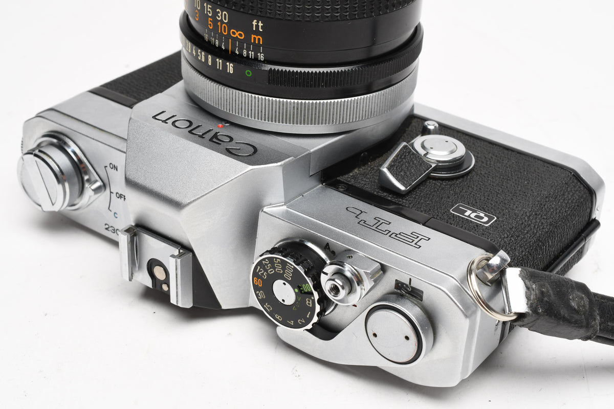 Canon FTb QL 35mm SLR w/ Canon FD 50mm f1.8 Lens, New Seals, Read*