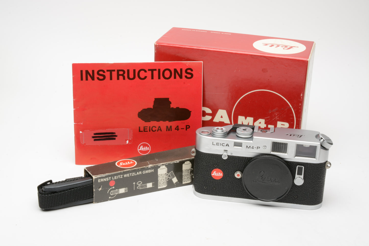 Leica  M4-P 70 JAHRE 1913-1983 Edition Chrome Rangefinder, CLA'd, Mint-, Boxed