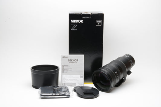 Nikon Nikkor Z 400mm f4.5 VR S telephoto lens, Boxed, USA, Very clean
