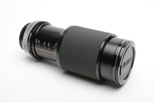Vivitar 75-205mm f3.8 MC Macro zoom lens Canon FD mount, caps+UV, Nice