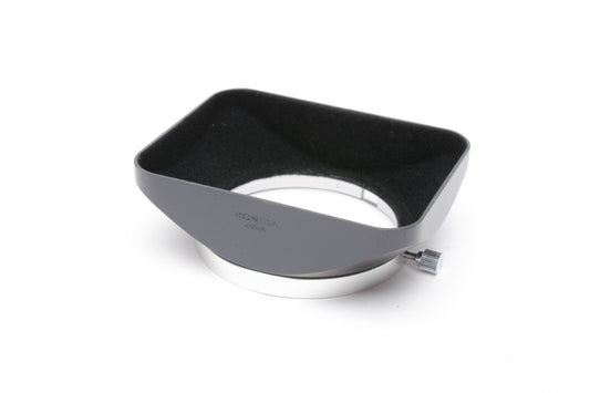 Konica AR 24mm 28mm metal lens hood, case, very clean, Mint-