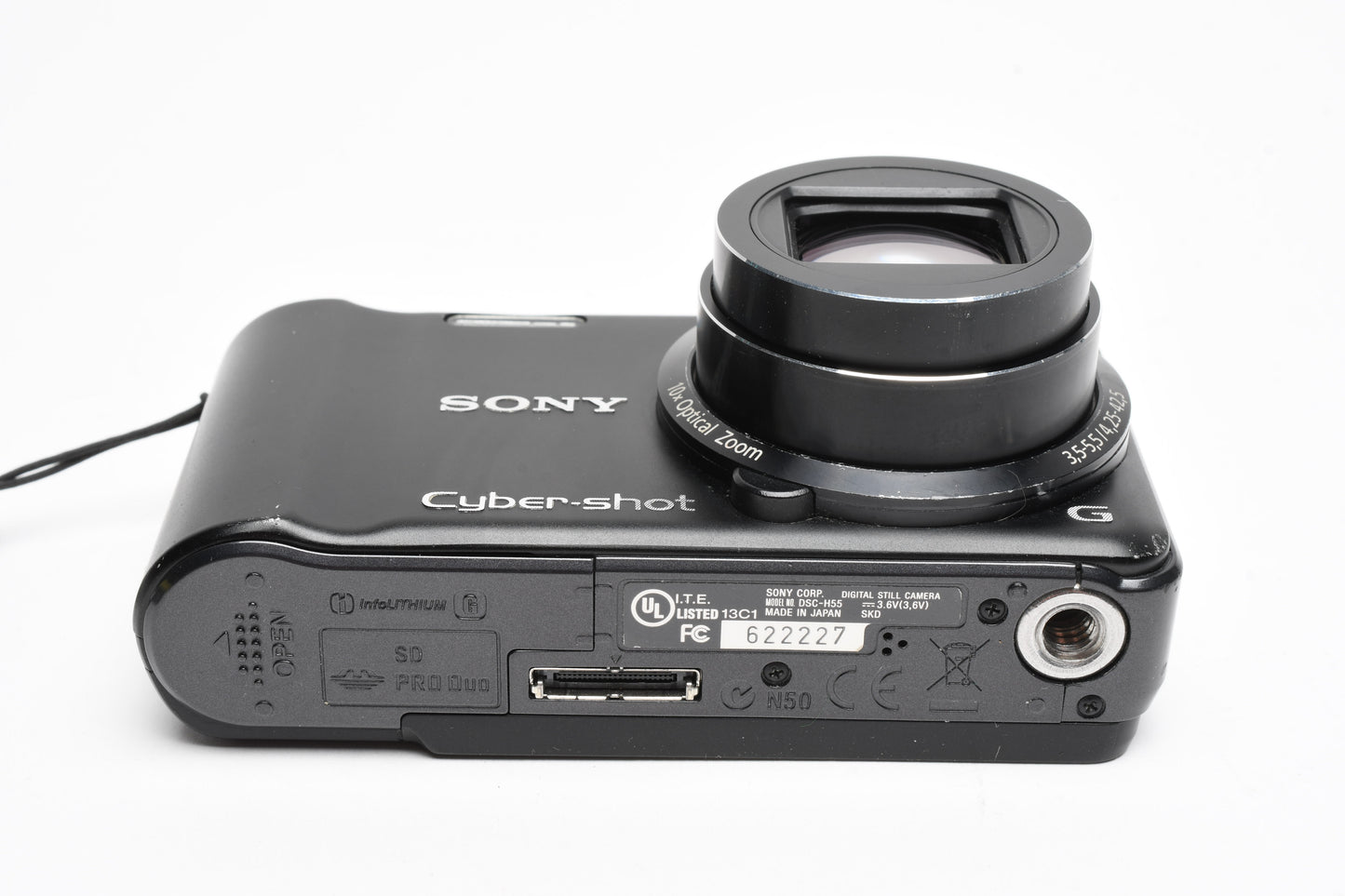 Sony DSH-H55 14.1MP Digital Point&Shoot camera, 8GB SD, Case, Great!