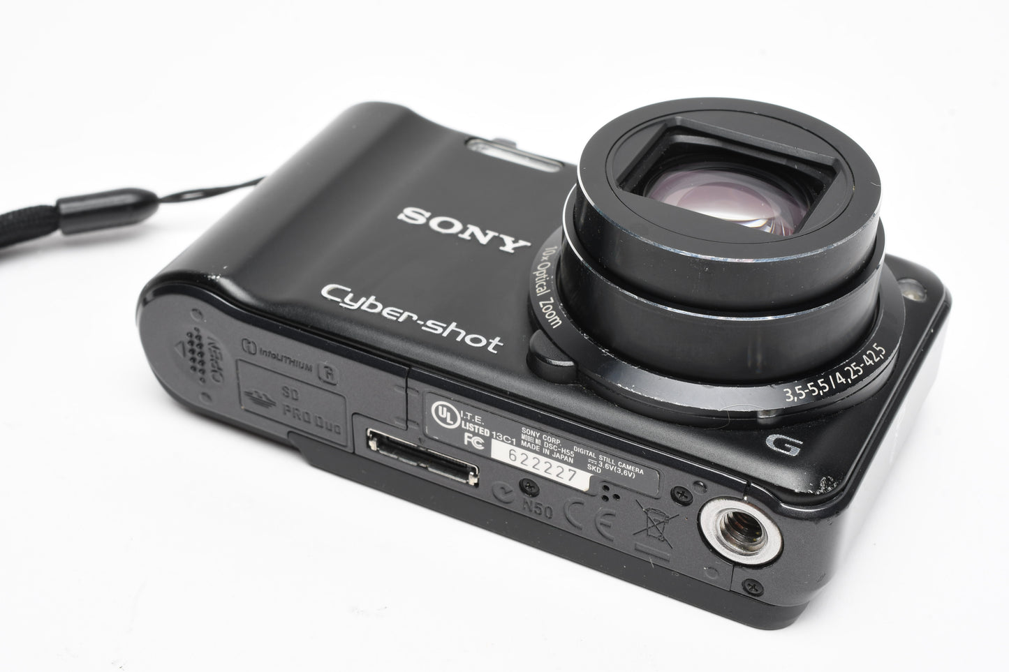 Sony DSH-H55 14.1MP Digital Point&Shoot camera, 8GB SD, Case, Great!