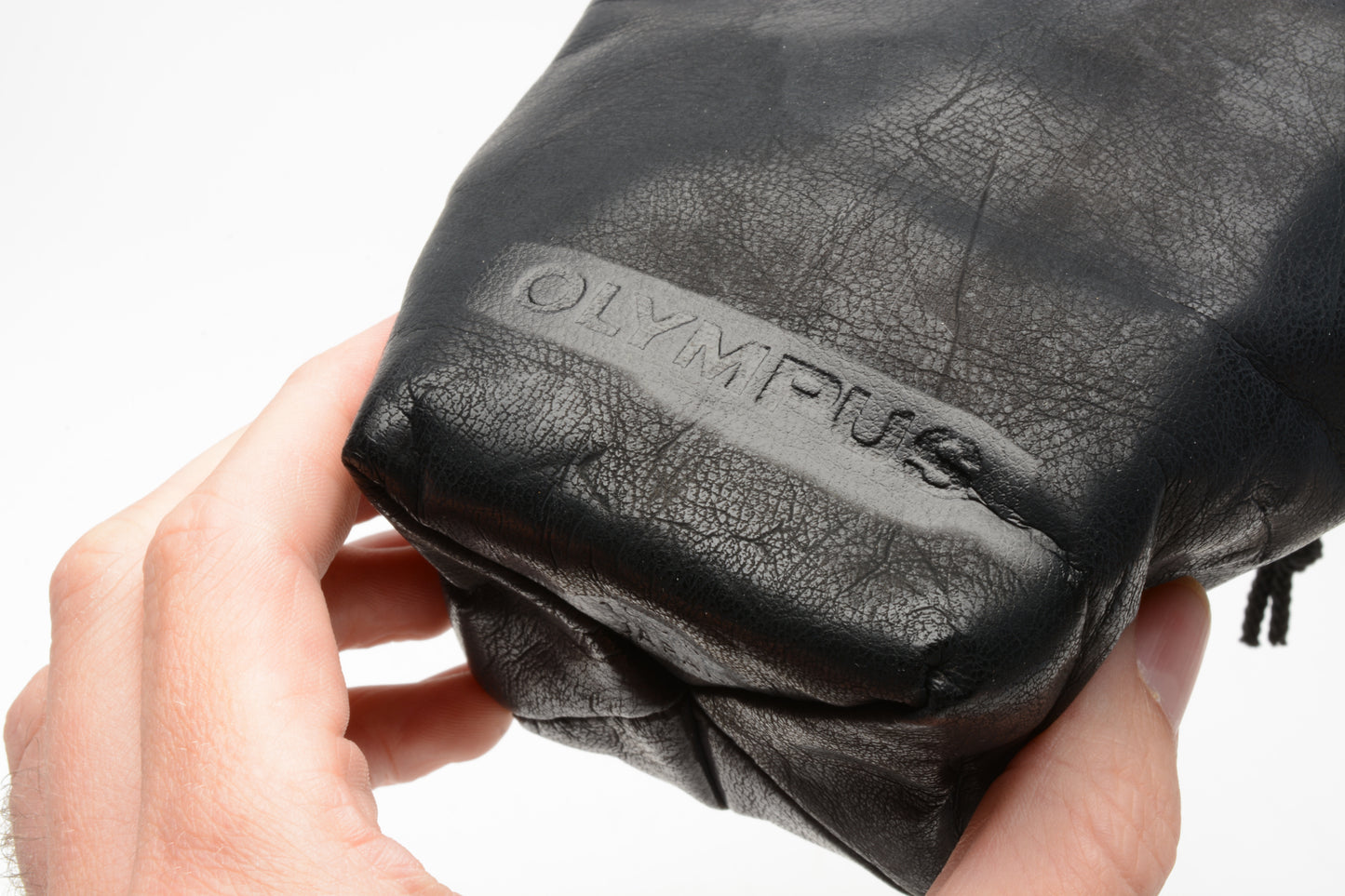 Olympus Lens pouch for lenses 4.5" x 2.5" wide, String tie