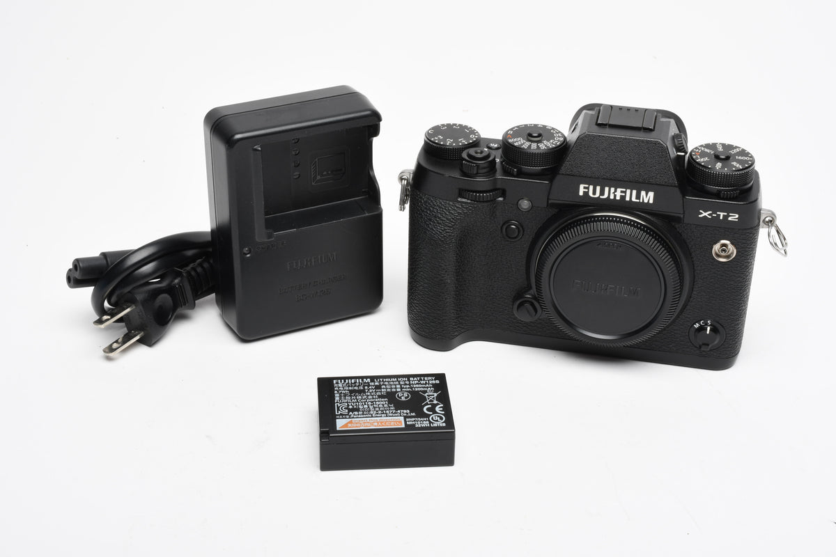 Fuji Fujifilm X-T2 Mirrorless body, Mint-, batt+charger ONLY 1 SC