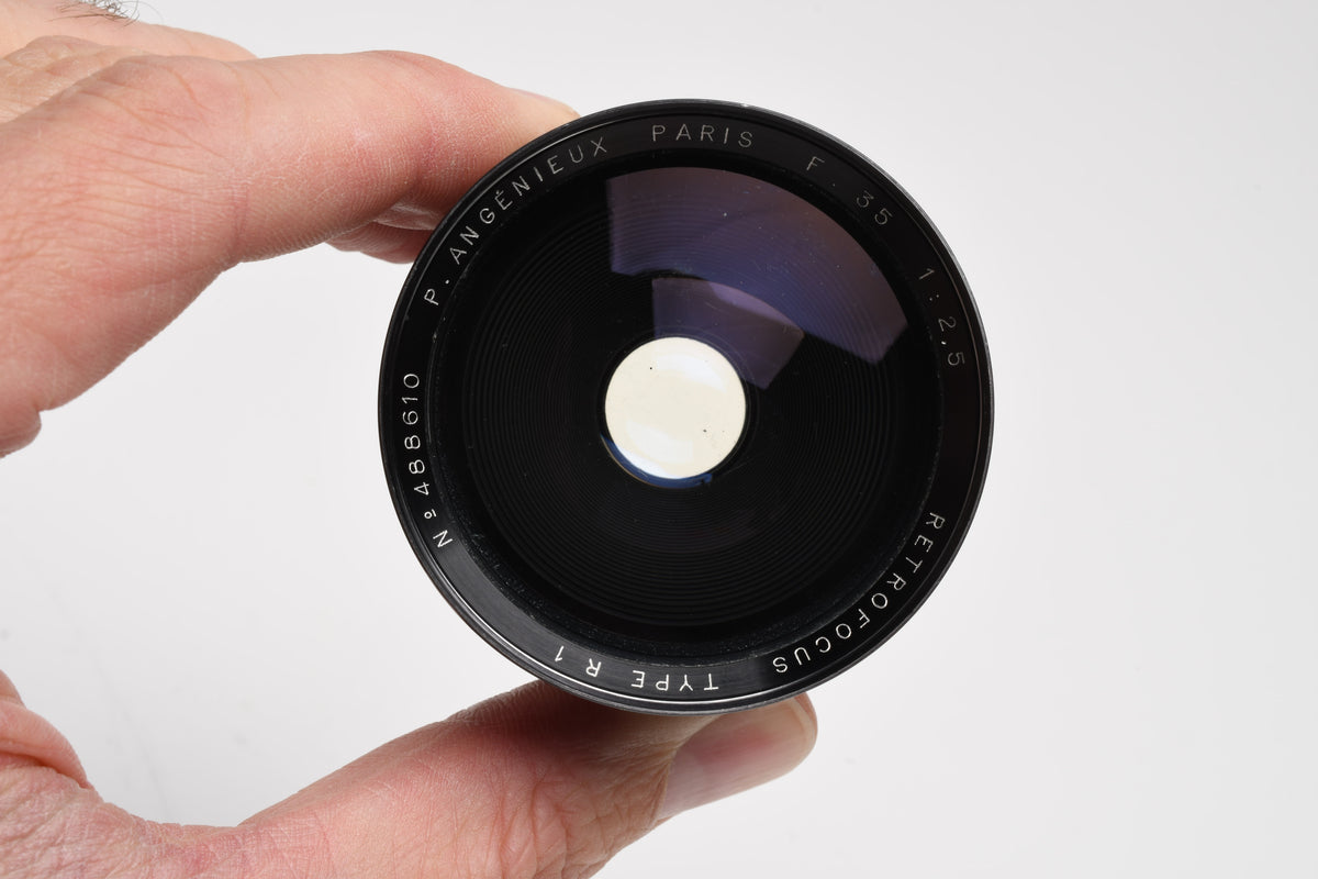 P. Angenieux Paris 35mm f2.5 Retrofocus Type R1 Exakta Mount w/Cap, Nice