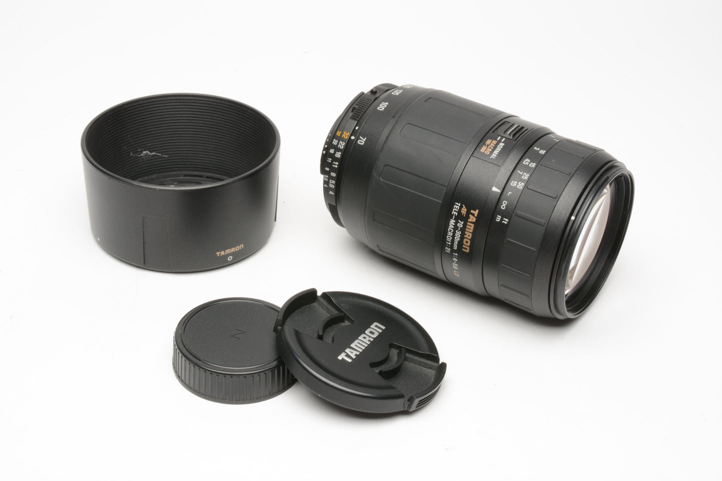 Tamron AF 70-300mm f4-5.6 LD Tele Macro Zoom Lens for Nikon, hood, caps, 572D