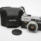 Minolta Hi-Matic E Rangefinder 35mm Film Camera w/Case, strap and cap, Tested