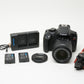 Canon Rebel T6 18MP DSLR w/18-55mm f3.5-5.6 IS STM, 2batts+charger++ 2211 Acts!