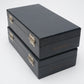2x Barnett & Jaffe slide storage boxes, each holds 100 slides, nice quality+condition