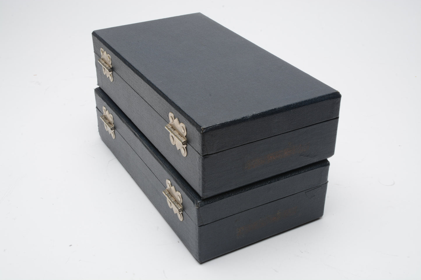 2x Barnett & Jaffe slide storage boxes, each holds 100 slides, nice quality+condition
