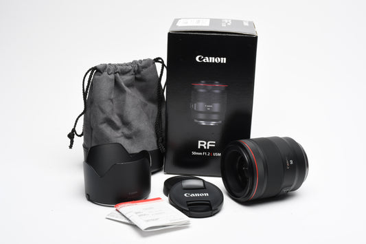 Canon RF 50mm f/1.2 L USM Lens #2959C002, MINT, Boxed, USA