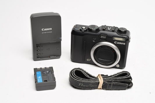 Canon PowerShot G7 10MP Digital Point&Shoot w/Strap, Batt, Charger