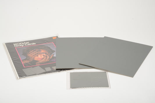 Kodak Gray Cards Complete set (1X 4x5 & 2X 8x10) + Instructions