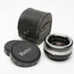 Vivitar 2X-1 Tele Converter, case, M42 Mount w/Caps