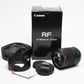 Canon RF 24-105mm F4L IS USM zoom lens, Mint, Boxed, USA