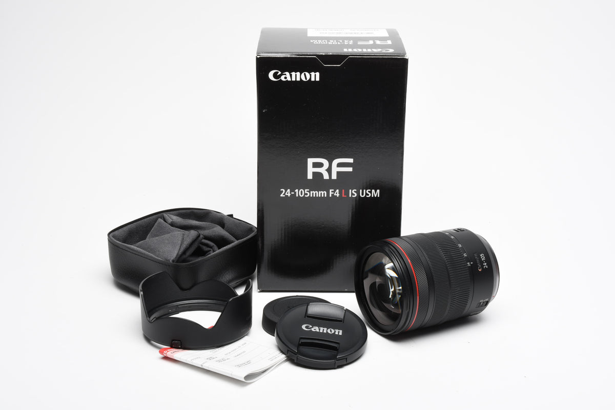 Canon RF 24-105mm F4L IS USM zoom lens, Mint, Boxed, USA
