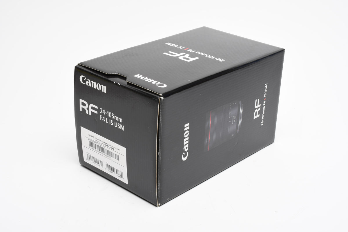 Canon RF 24-105mm F4L IS USM zoom lens, Mint, Boxed, USA
