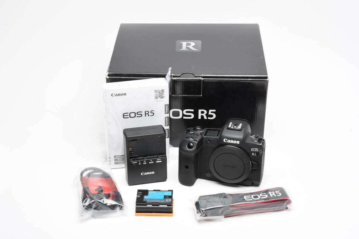 Canon EOS R5 Mirrorless Camera Body, Boxed, USA, <7000 Acts!, Great