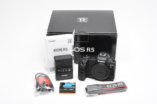 Canon EOS R5 Mirrorless Camera Body, Boxed, USA, <7000 Acts!, Great