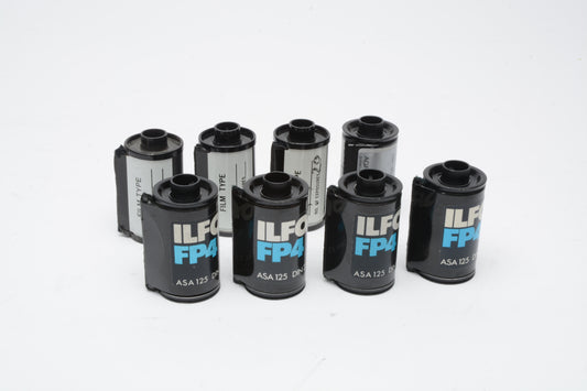 8X reloadable 35mm film canisters/cartridges/cassettes - clean assortment