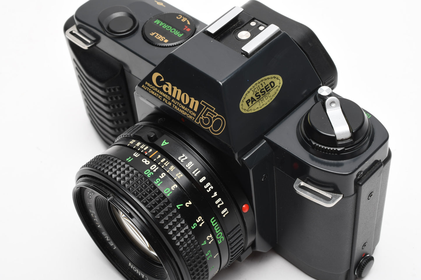Canon T50 35mm SLR, w/50mm f1.8 FD, Case, Strap, Tested, Nice