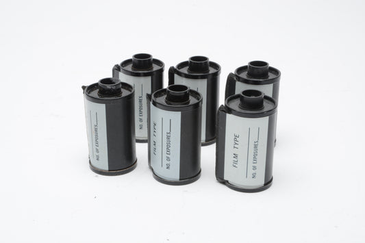 6X reloadable 35mm film canisters/cartridges/cassettes - clean