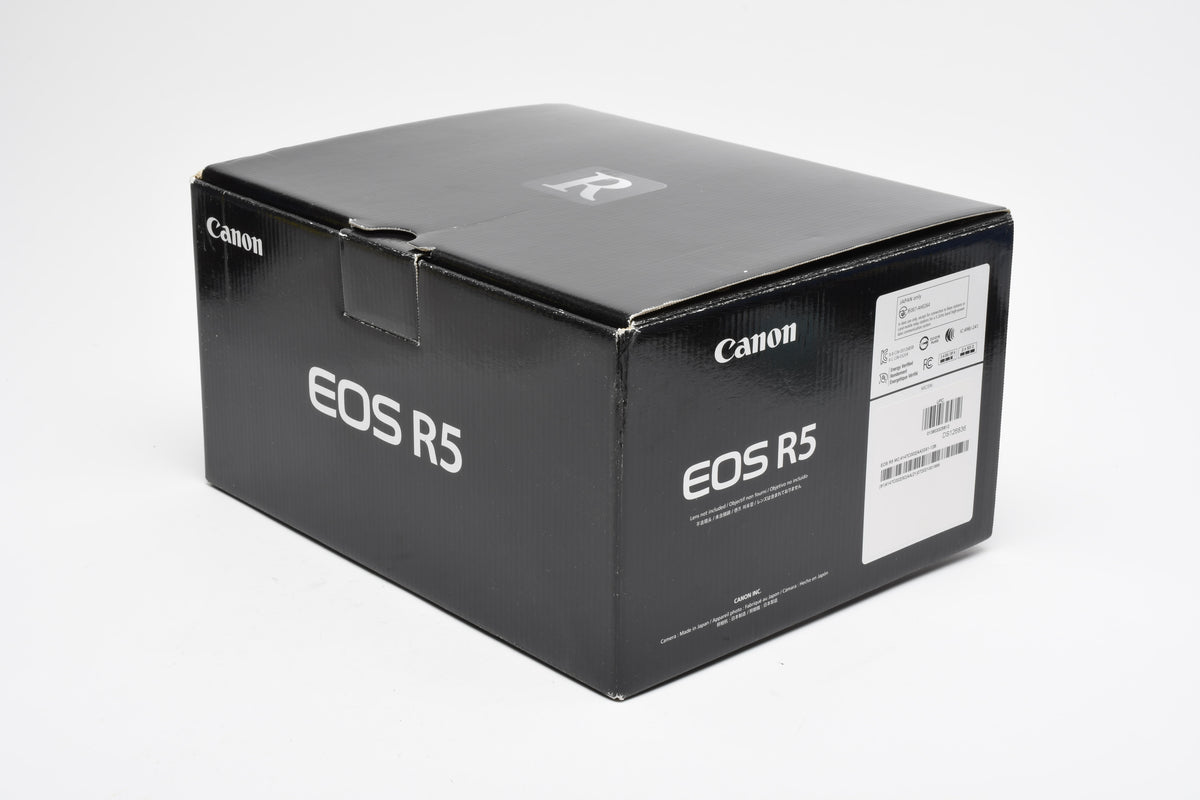 Canon EOS R5 Mirrorless Camera Body, Boxed, USA, <7000 Acts!, Great