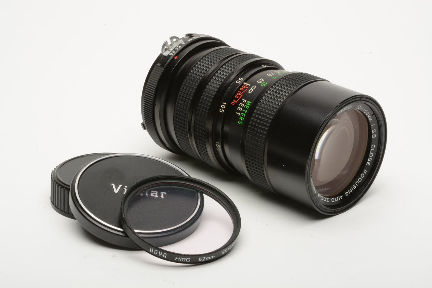 Vivitar 75-150mm F3.8 zoom lens w/matched 2X converter / multiplier for Nikon AI Mount